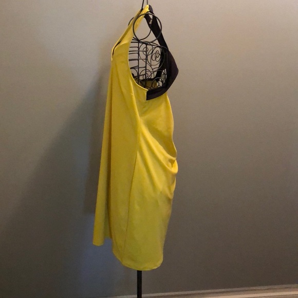 🌟JUST FAB Citrine /black dress size XXlarge🌟 - Picture 2 of 5